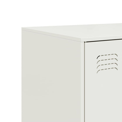 vidaXL Sideboard White 99x39x73 cm Steel