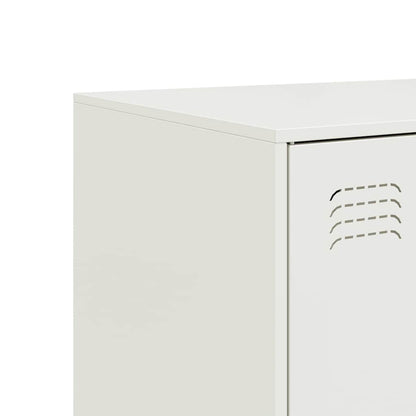 vidaXL Sideboard White 99x39x73 cm Steel