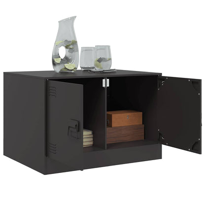 vidaXL Coffee Table Black 67x50x44 cm Steel