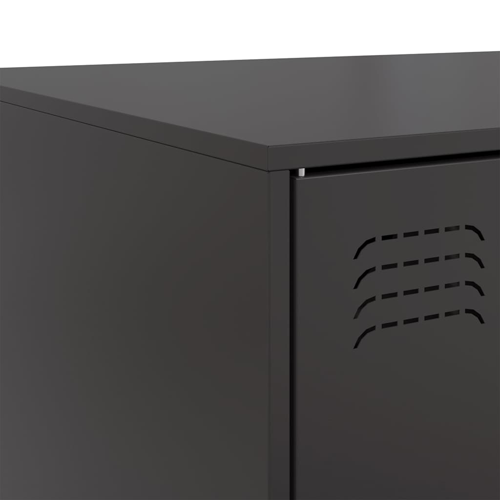 vidaXL Coffee Table Black 67x50x44 cm Steel