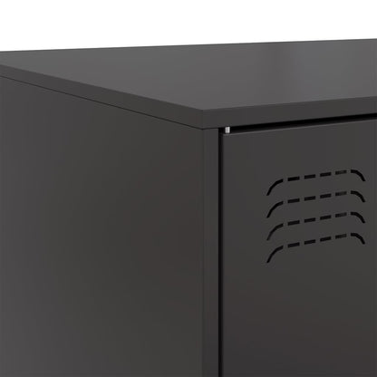 vidaXL Coffee Table Black 67x50x44 cm Steel