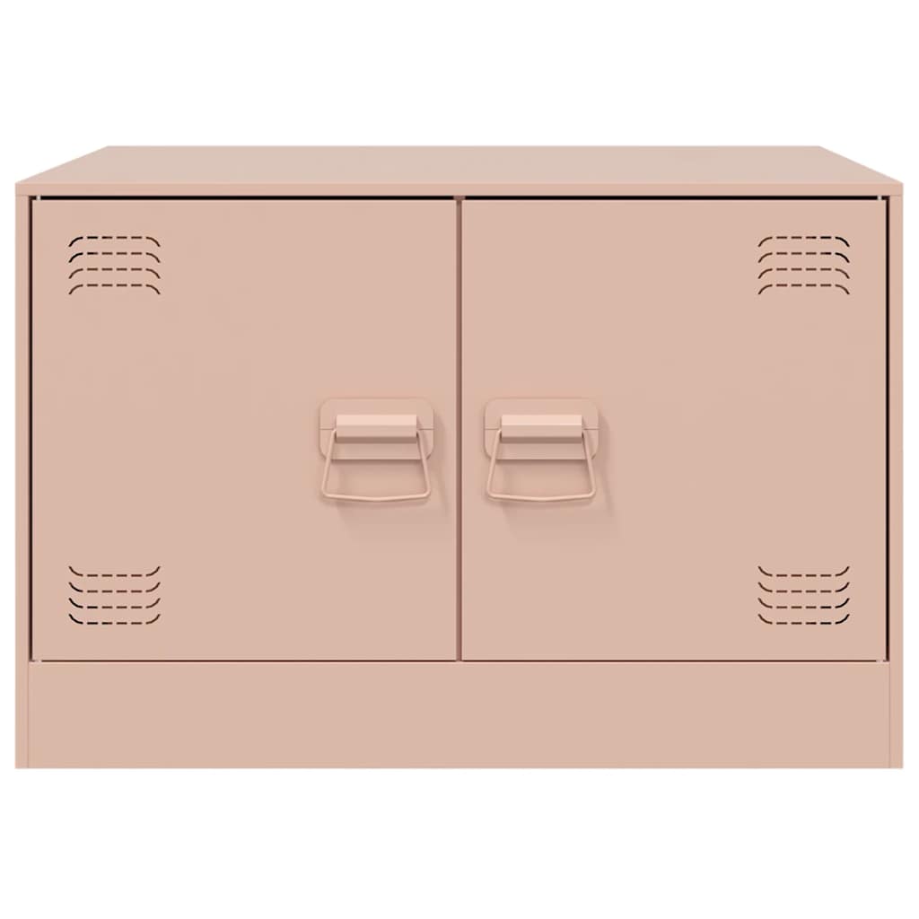 vidaXL Coffee Table Pink 67x50x44 cm Steel