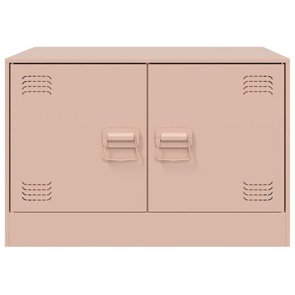 vidaXL Coffee Table Pink 67x50x44 cm Steel