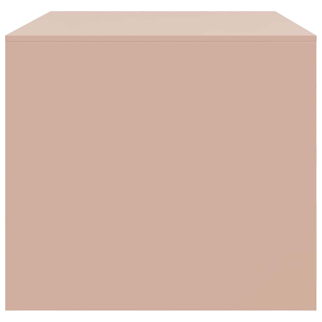 vidaXL Coffee Table Pink 67x50x44 cm Steel