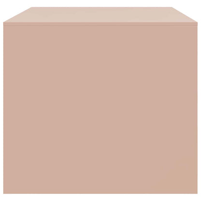 vidaXL Coffee Table Pink 67x50x44 cm Steel