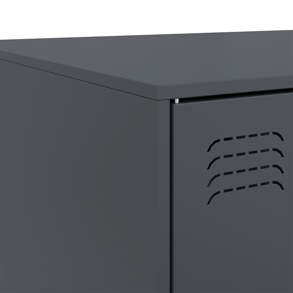 vidaXL Coffee Table Anthracite 67x50x44 cm Steel