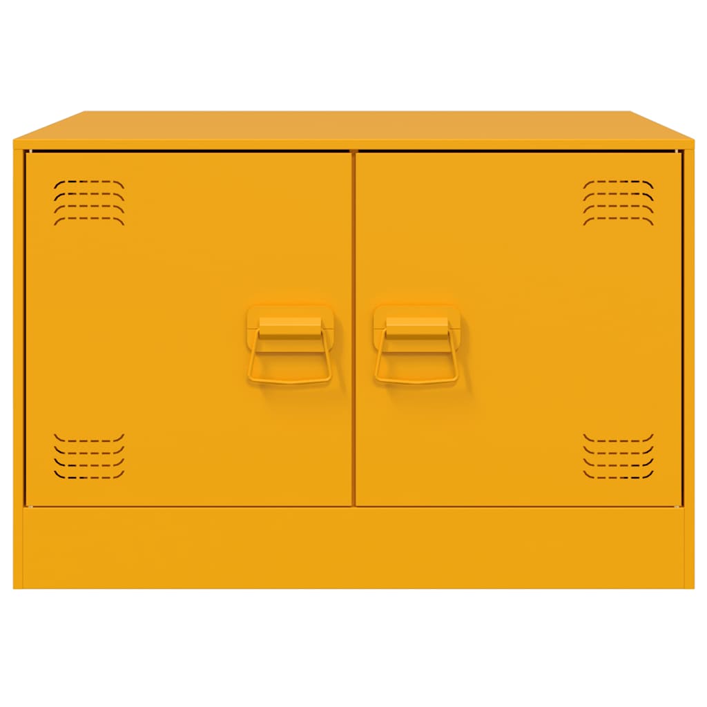 vidaXL Coffee Table Mustard Yellow 67x50x44 cm Steel