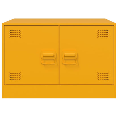vidaXL Coffee Table Mustard Yellow 67x50x44 cm Steel