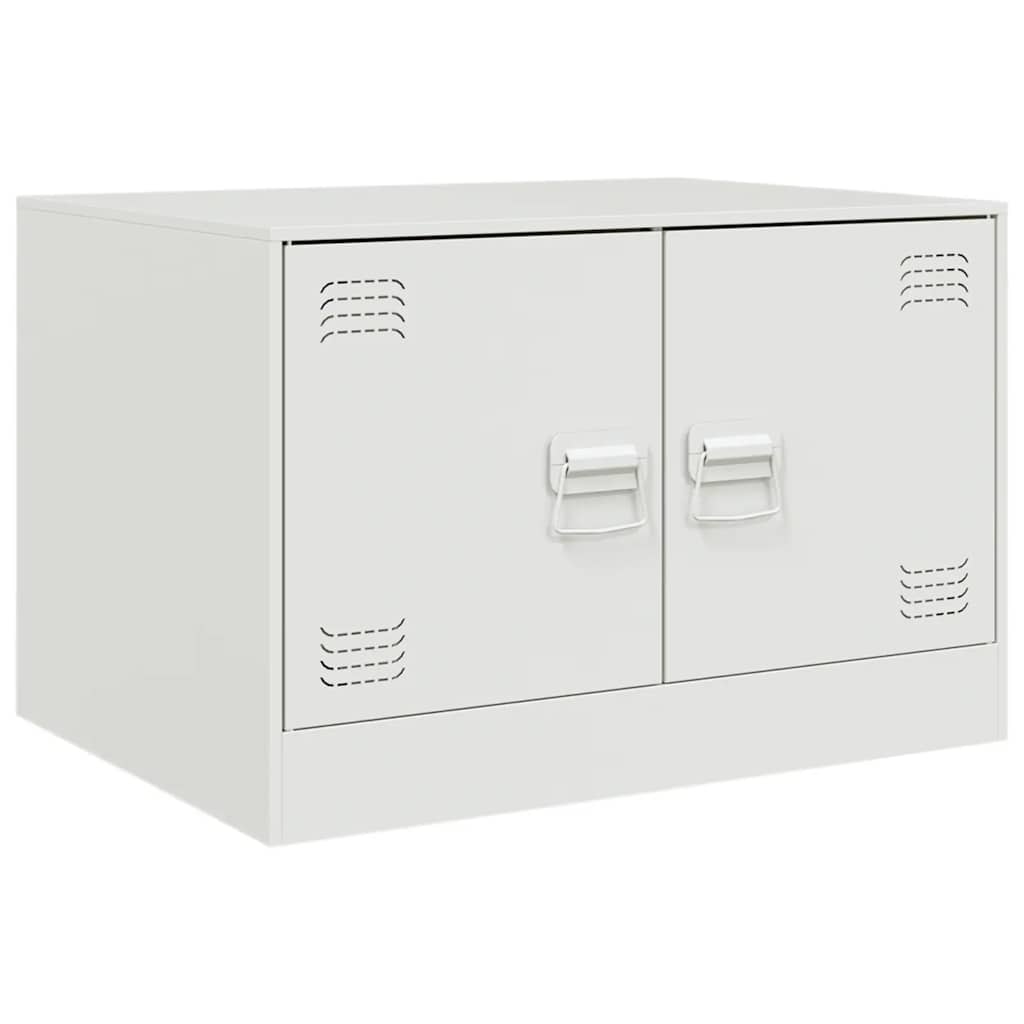 vidaXL Coffee Table White 67x50x44 cm Steel