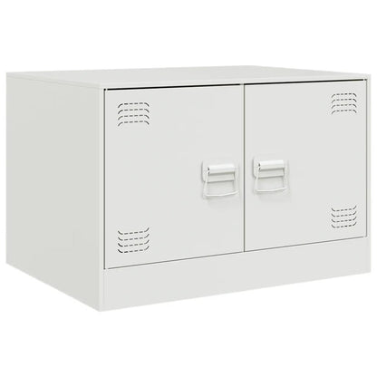 vidaXL Coffee Table White 67x50x44 cm Steel