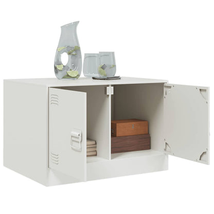 vidaXL Coffee Table White 67x50x44 cm Steel