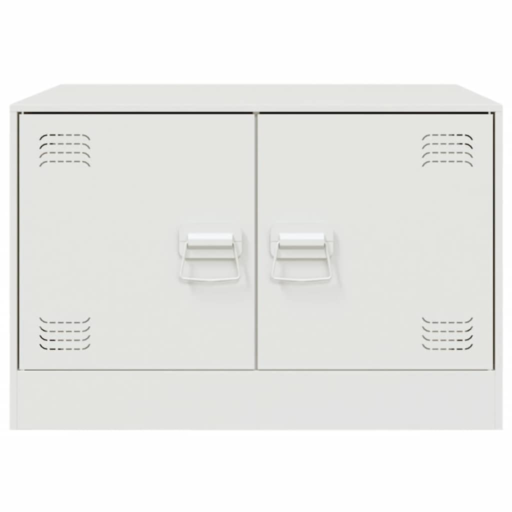 vidaXL Coffee Table White 67x50x44 cm Steel