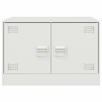 vidaXL Coffee Table White 67x50x44 cm Steel