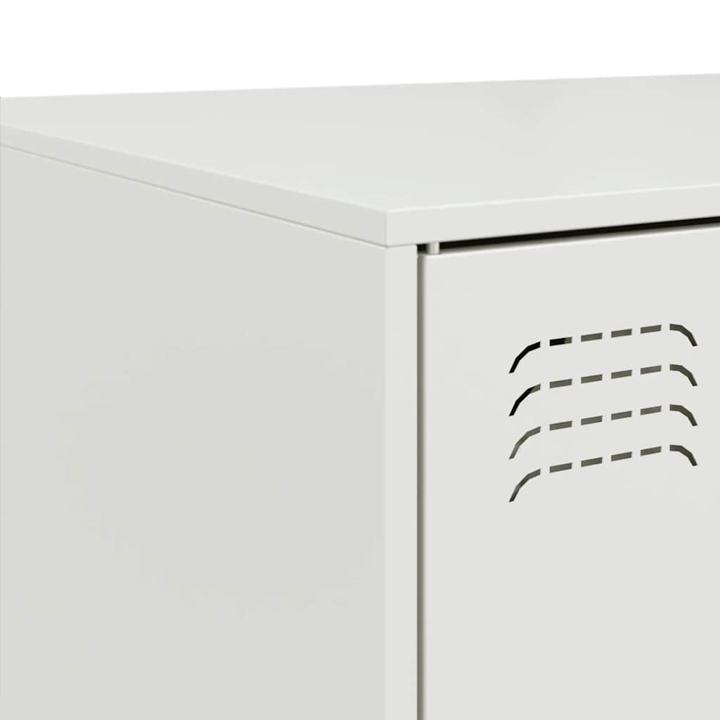 vidaXL Coffee Table White 67x50x44 cm Steel