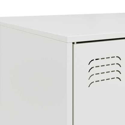 vidaXL Coffee Table White 67x50x44 cm Steel