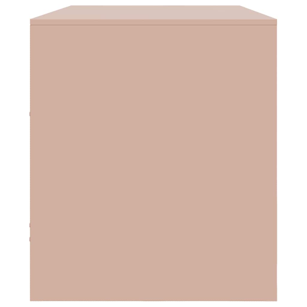 vidaXL TV Cabinet Pink 99x39x44 cm Steel
