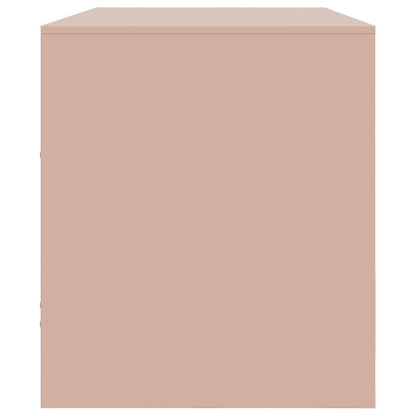 vidaXL TV Cabinet Pink 99x39x44 cm Steel