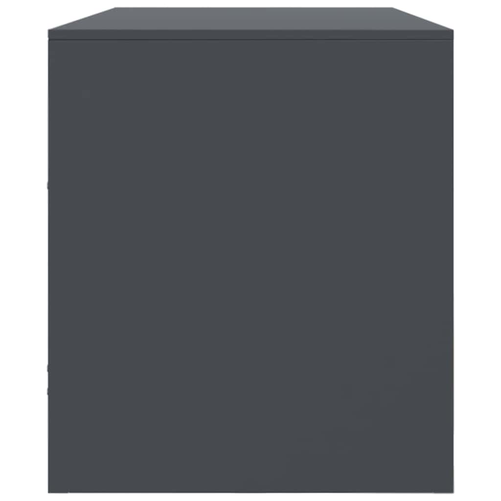 vidaXL TV Cabinet Anthracite 99x39x44 cm Steel