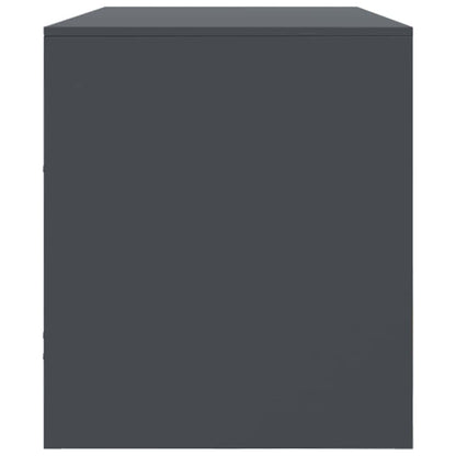 vidaXL TV Cabinet Anthracite 99x39x44 cm Steel