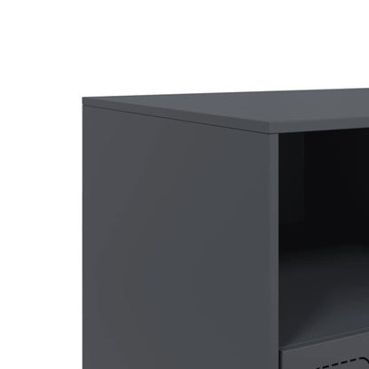 vidaXL TV Cabinet Anthracite 99x39x44 cm Steel