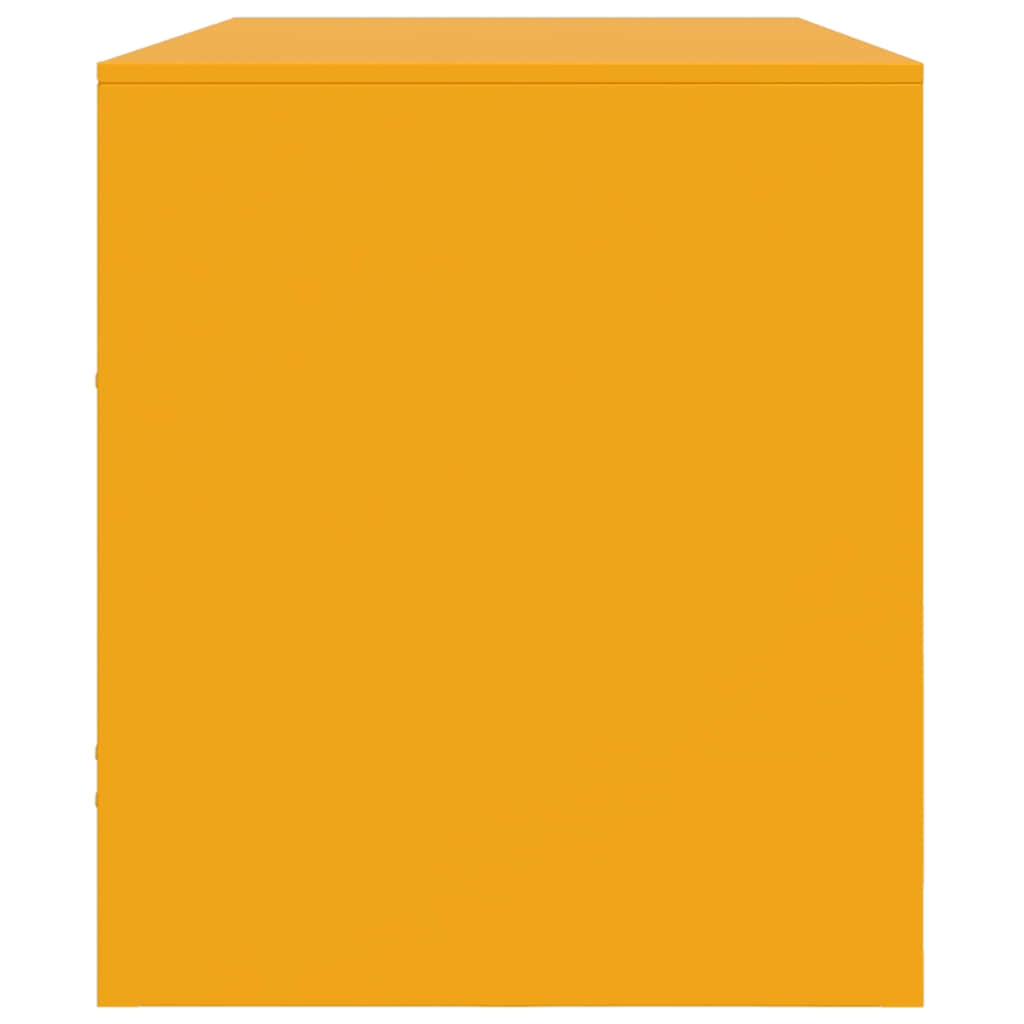vidaXL TV Cabinet Mustard Yellow 99x39x44 cm Steel