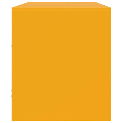 vidaXL TV Cabinet Mustard Yellow 99x39x44 cm Steel