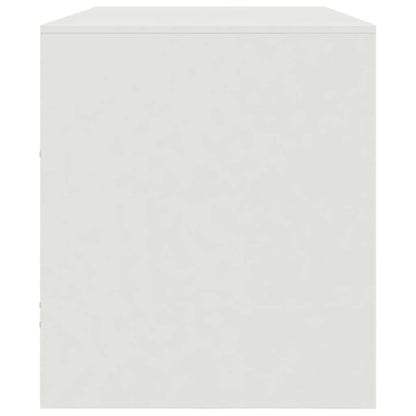 vidaXL TV Cabinet White 99x39x44 cm Steel