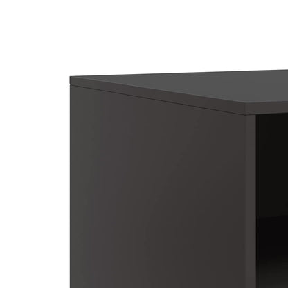 vidaXL TV Cabinet Black 67x39x44 cm Steel