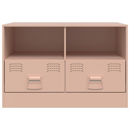 vidaXL TV Cabinets 2 pcs Pink 67x39x44 cm Steel