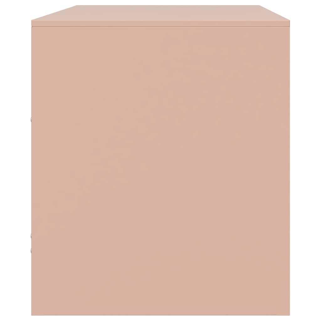 vidaXL TV Cabinets 2 pcs Pink 67x39x44 cm Steel