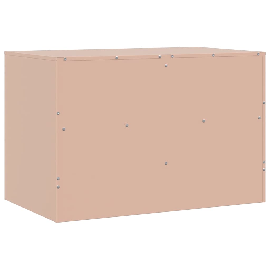 vidaXL TV Cabinets 2 pcs Pink 67x39x44 cm Steel