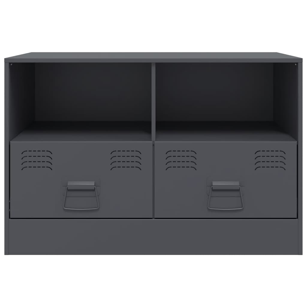 vidaXL TV Cabinet Anthracite 67x39x44 cm Steel