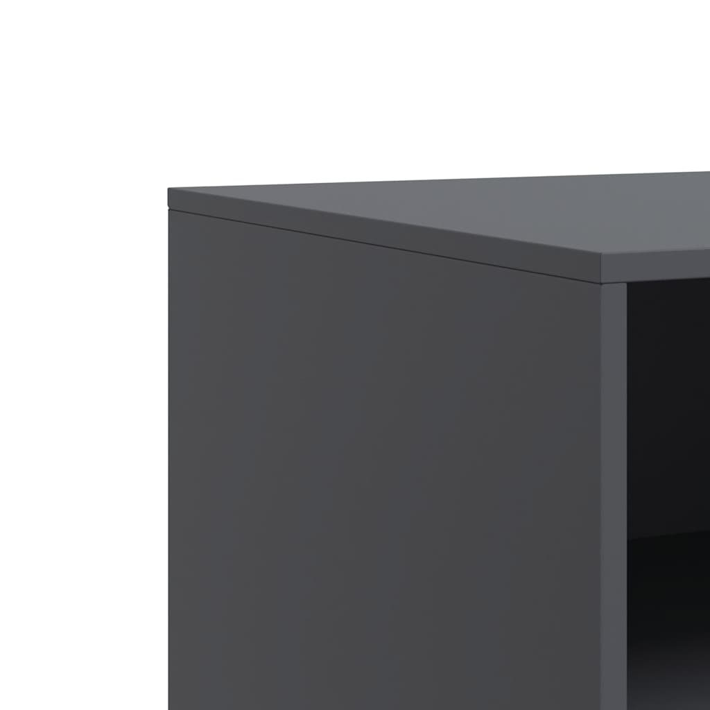 vidaXL TV Cabinet Anthracite 67x39x44 cm Steel
