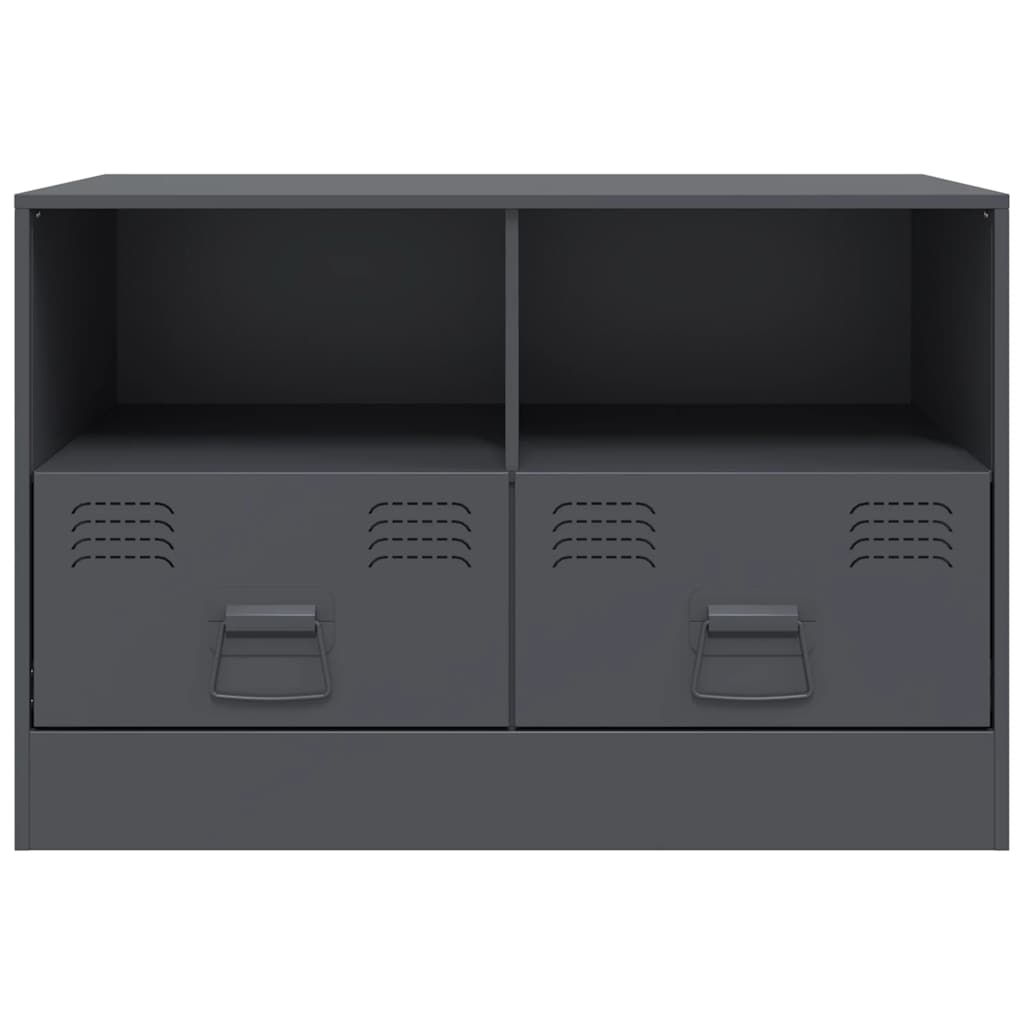 vidaXL TV Cabinets 2 pcs Anthracite 67x39x44 cm Steel