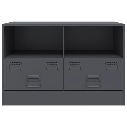 vidaXL TV Cabinets 2 pcs Anthracite 67x39x44 cm Steel