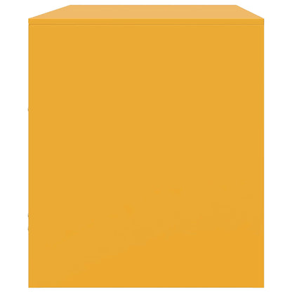 vidaXL TV Cabinet Mustard Yellow 67x39x44 cm Steel