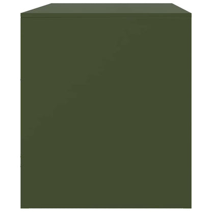 vidaXL TV Cabinets 2 pcs Olive Green 67x39x44 cm Steel