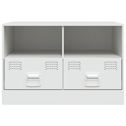 vidaXL TV Cabinet White 67x39x44 cm Steel