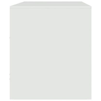 vidaXL TV Cabinet White 67x39x44 cm Steel