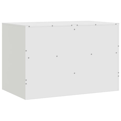 vidaXL TV Cabinet White 67x39x44 cm Steel
