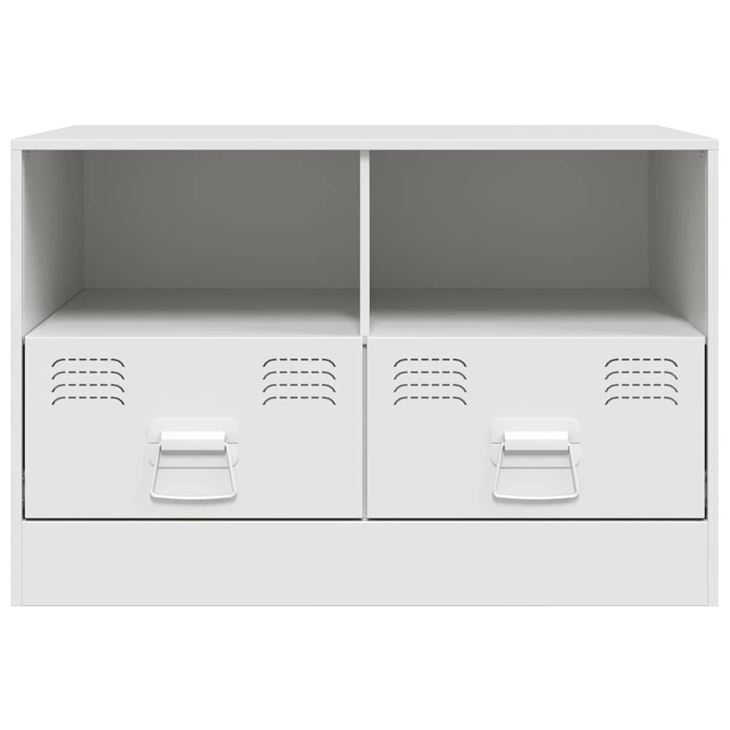 vidaXL TV Cabinets 2 pcs White 67x39x44 cm Steel