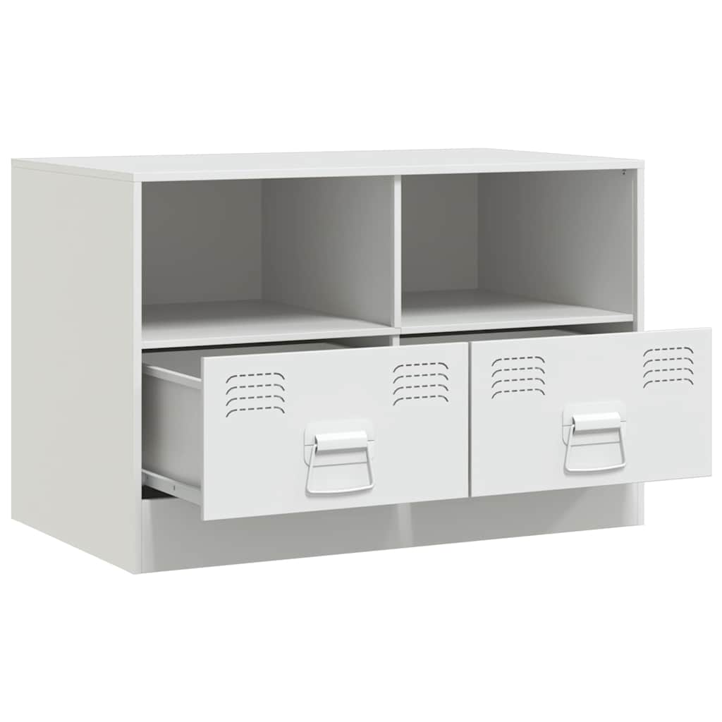 vidaXL TV Cabinets 2 pcs White 67x39x44 cm Steel