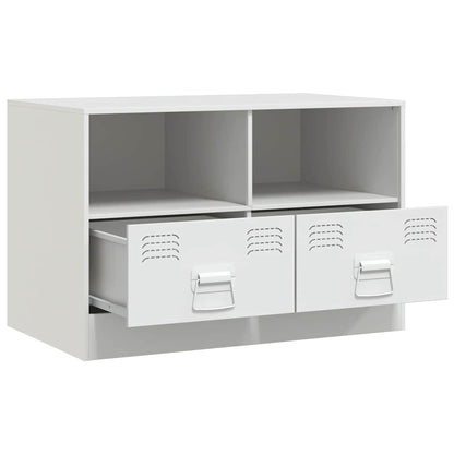 vidaXL TV Cabinets 2 pcs White 67x39x44 cm Steel