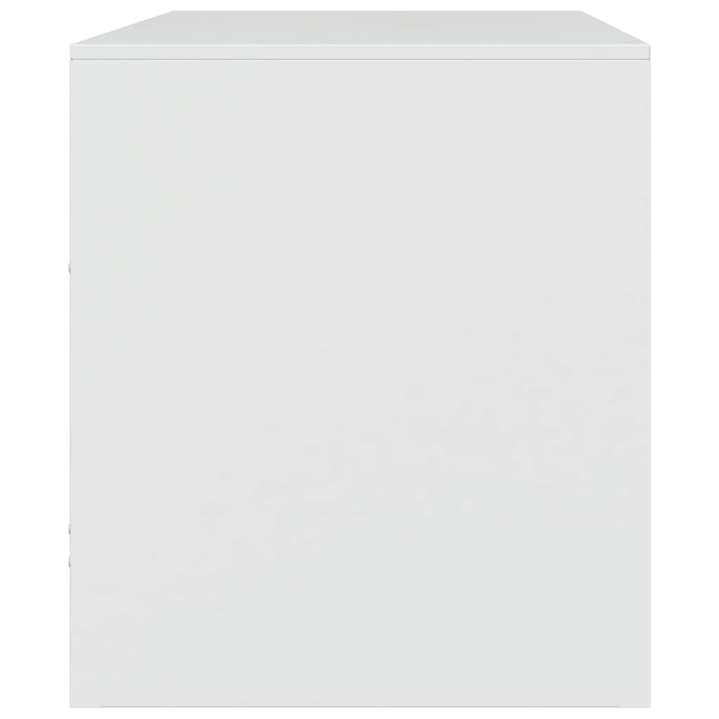 vidaXL TV Cabinets 2 pcs White 67x39x44 cm Steel
