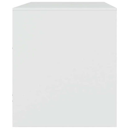 vidaXL TV Cabinets 2 pcs White 67x39x44 cm Steel