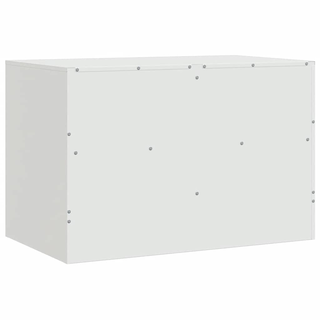 vidaXL TV Cabinets 2 pcs White 67x39x44 cm Steel