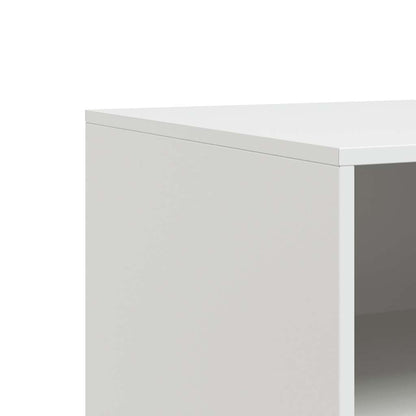 vidaXL TV Cabinets 2 pcs White 67x39x44 cm Steel