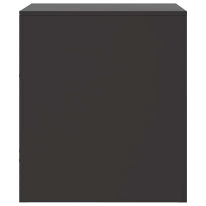 vidaXL Bedside Cabinet | Set of 2 | Black | Cold-rolled steel | Medium