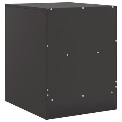 vidaXL Bedside Cabinet | Set of 2 | Black | Cold-rolled steel | Medium