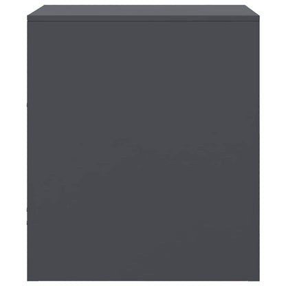 vidaXL Bedside Cabinet | Set of 2 | Anthracite | Cold-rolled steel